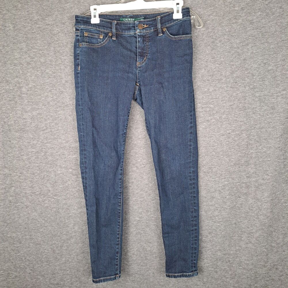 Lauren Ralph Lauren Classic Straight Leg Women's Blue Jeans Size 2 Petite
